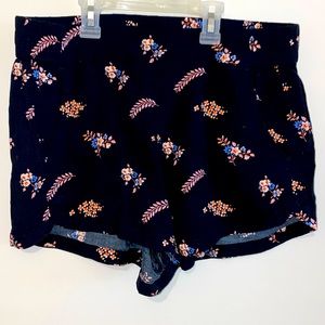 Express size small black relaxed shorts, elastic waist